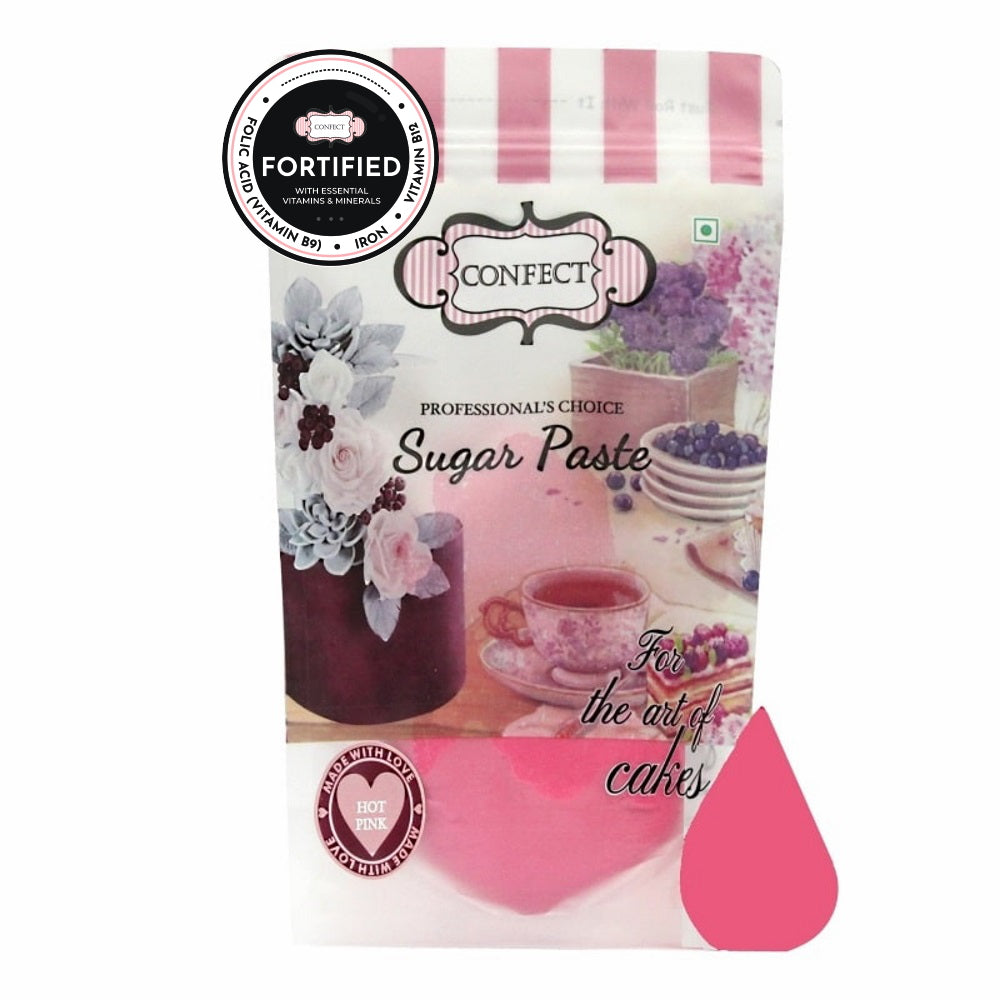 confect hot pink nutritional sugarpaste 1 kg