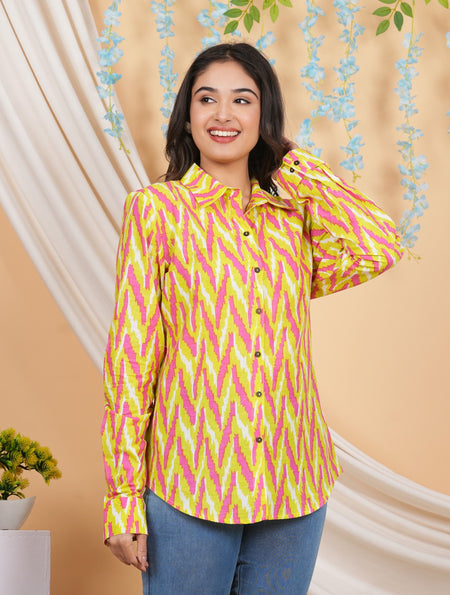 House of RP Women Multicolor Cotton Shirt Tunic