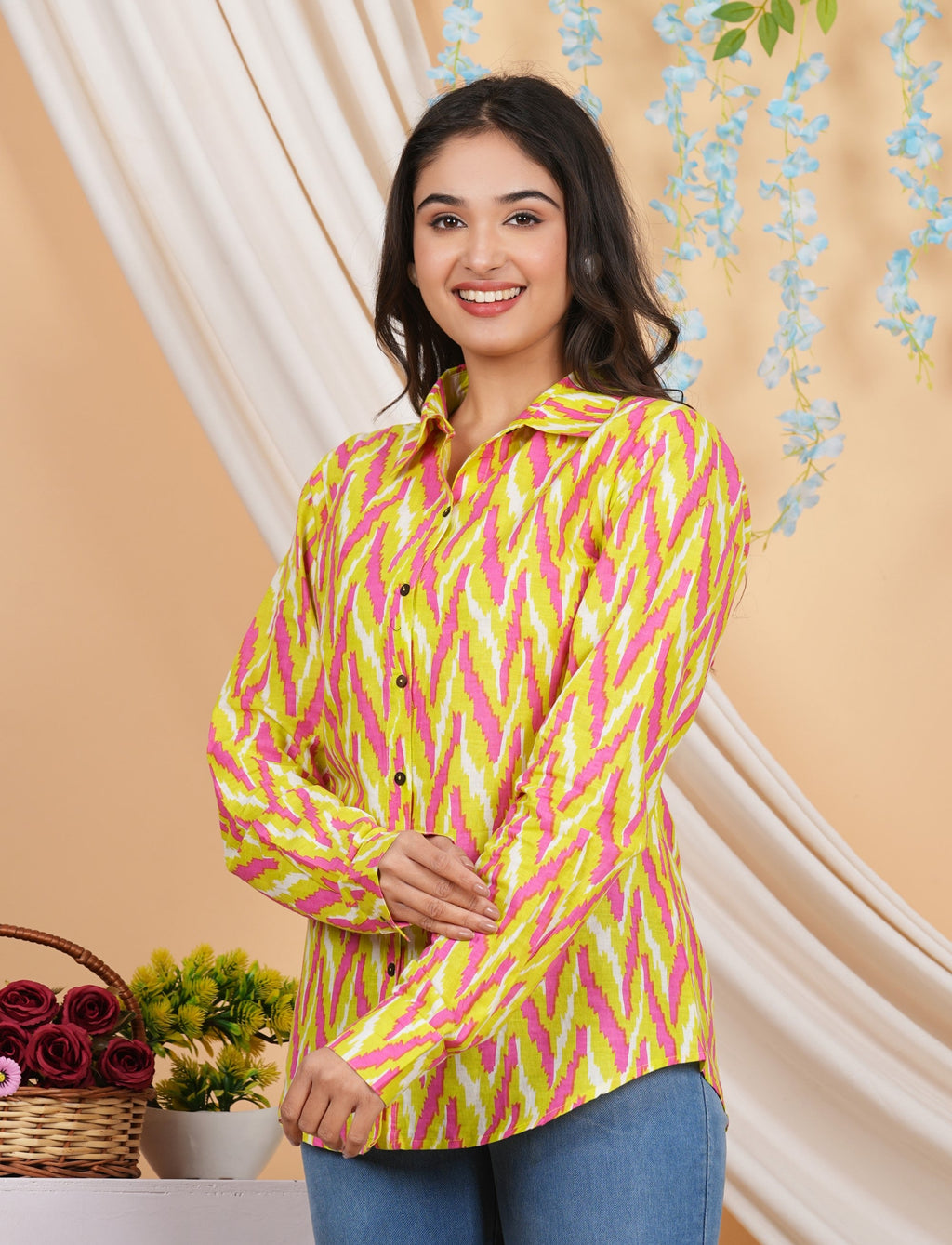 House of RP Women Multicolor Cotton Shirt Tunic