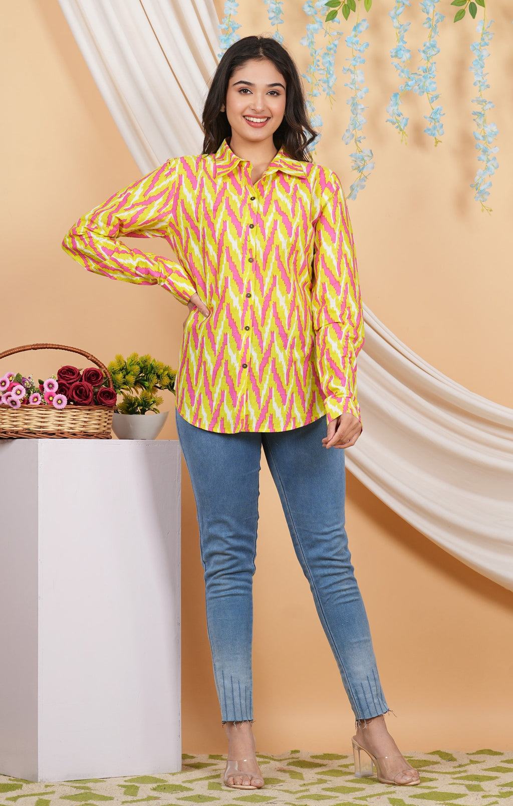 House of RP Women Multicolor Cotton Shirt Tunic