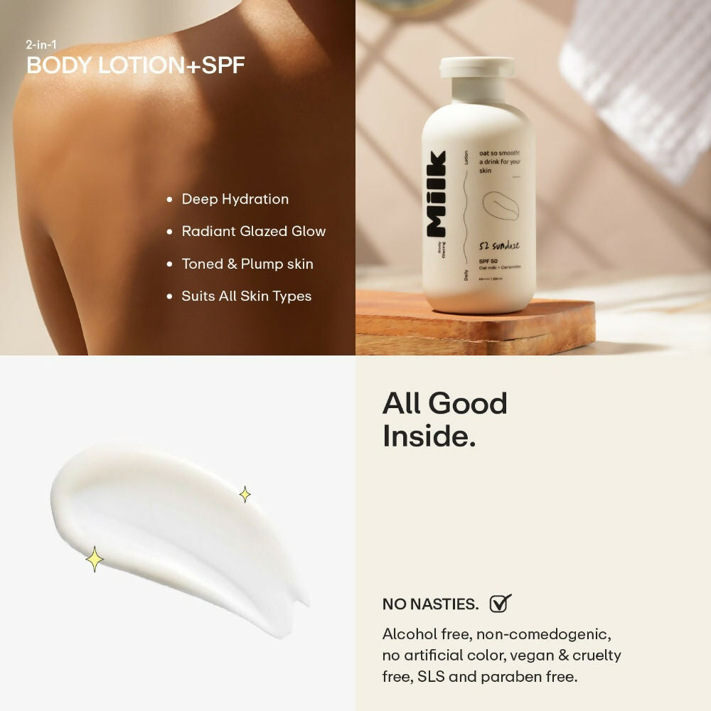 52 Sundaze SPF50 Body Glazing Milk with Oat Milk & Ceramides
