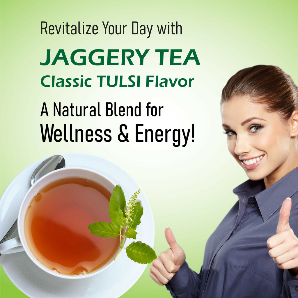 Naivedyam Classic Tulsi Flavour Jaggery Tea - Distacart
