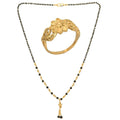 AanyaCentric Gold-plated Mangalsutra & Ring Set - Distacart