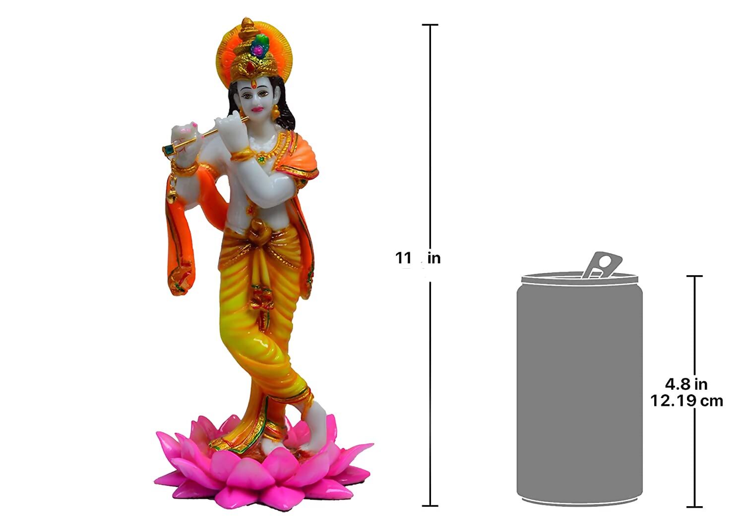 SN Handicrafts Standing Krishna Statue Idol