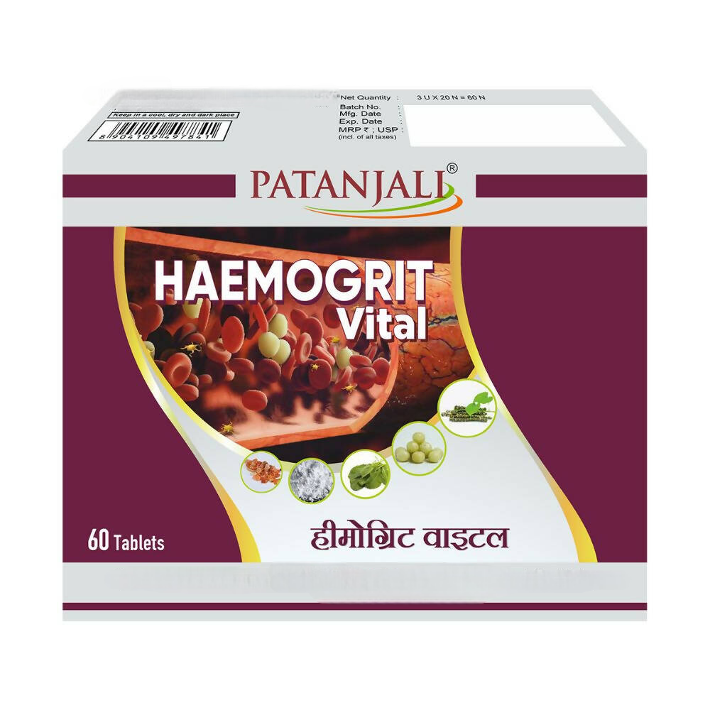 Patanjali Divya Haemogrit Vital Tablets - Distacart