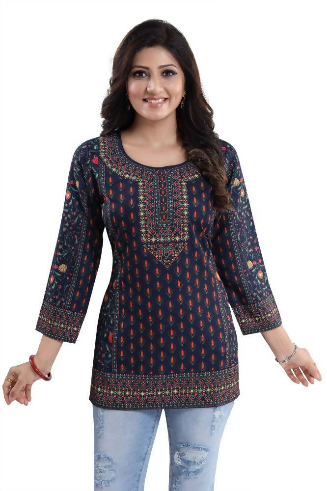 Snehal Creations Befitting Brigade Cool Printed Short Kurti Tunic