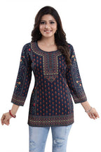Snehal Creations Befitting Brigade Cool Printed Short Kurti Tunic