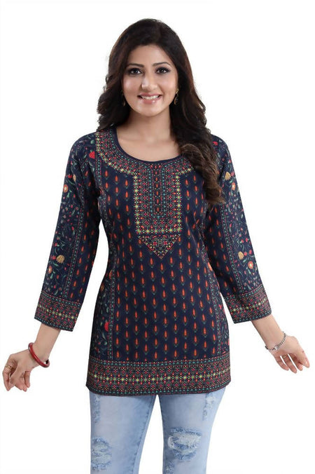 Snehal Creations Befitting Brigade Cool Printed Short Kurti Tunic