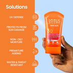 Lotus Herbals Safe Sun Sunscreen Cream SPF 30 PA+++ - Distacart