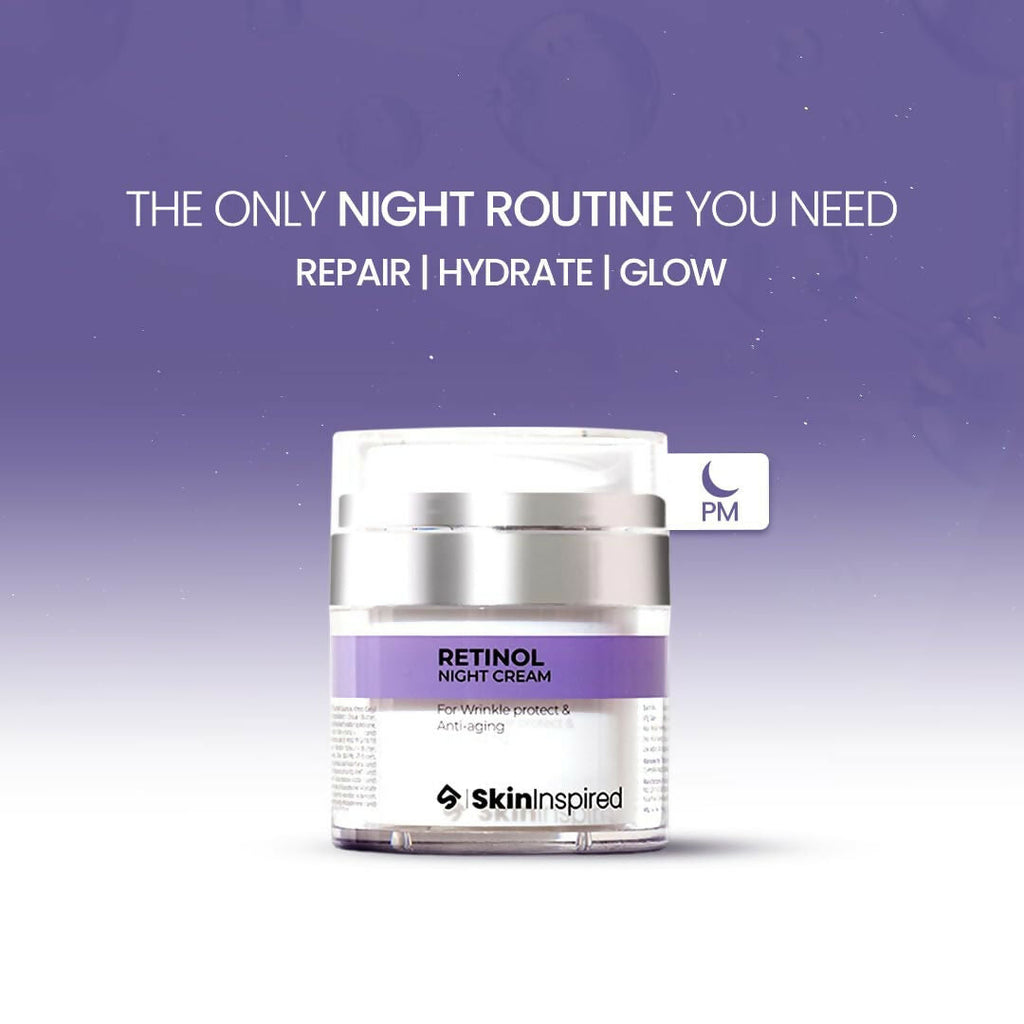 SkinInspired Retinol Night Cream For Wrinkles & Anti-Aging - Distacart