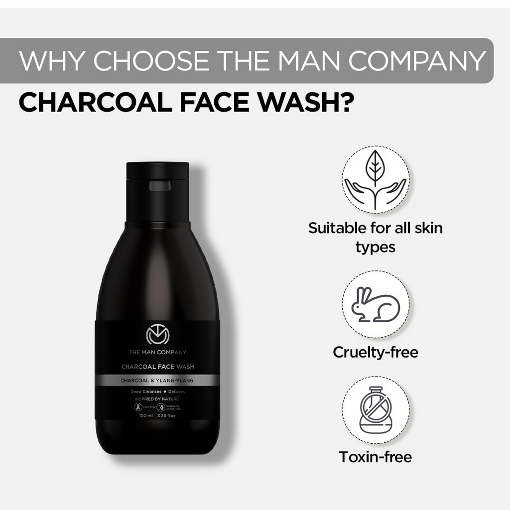 The Man Company Activated Charcoal Face Wash For Men