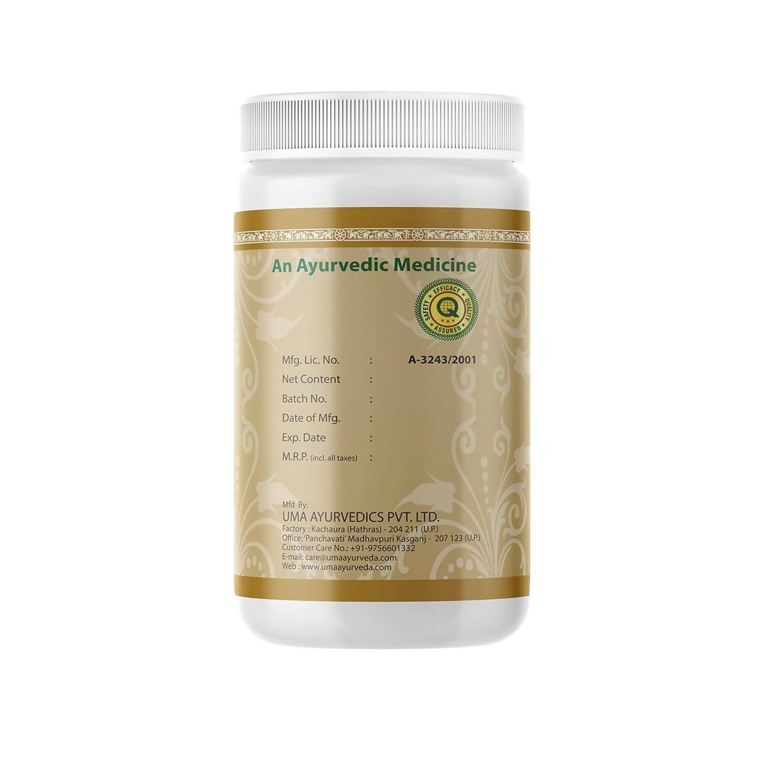 Uma Ayurveda Saptvinshtiko Guggulu Tablets - Distacart