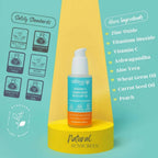 Natural Vibes Vitamin C Sunscreen SPF 50 + - UVA/UVB rays, Blue Light & Pollution Protection
