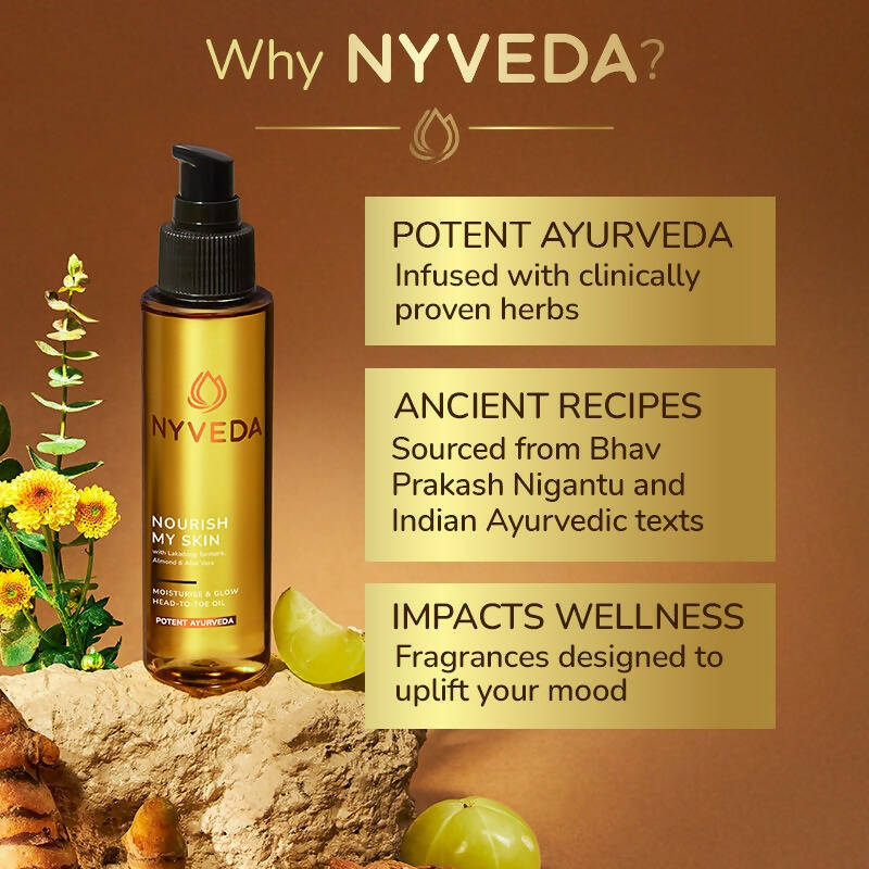 Nyveda Body Oil | Nourish My Skin Moisturise & Glow Head-To-Toe