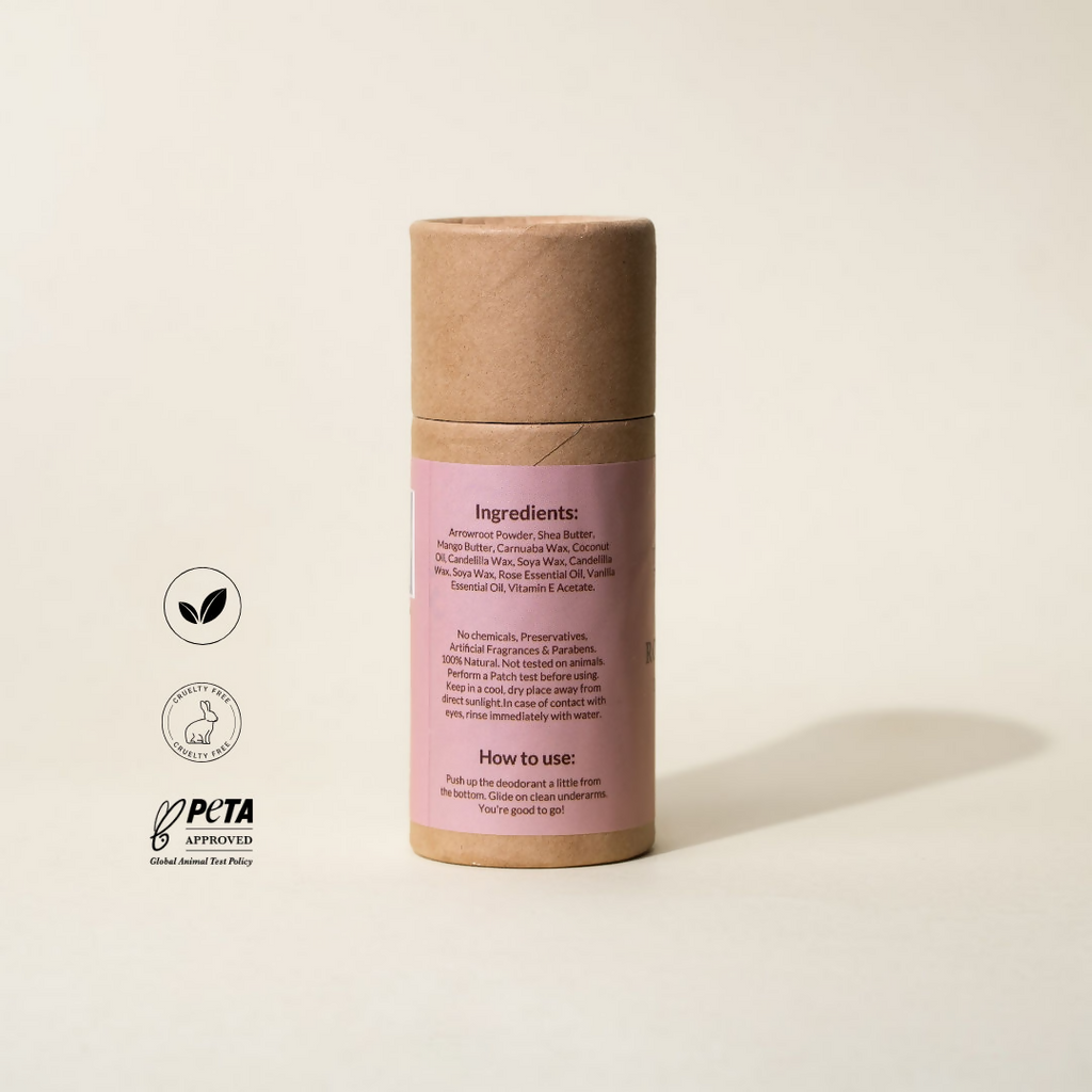 The Bare Bar Rose Vanilla Deodorant