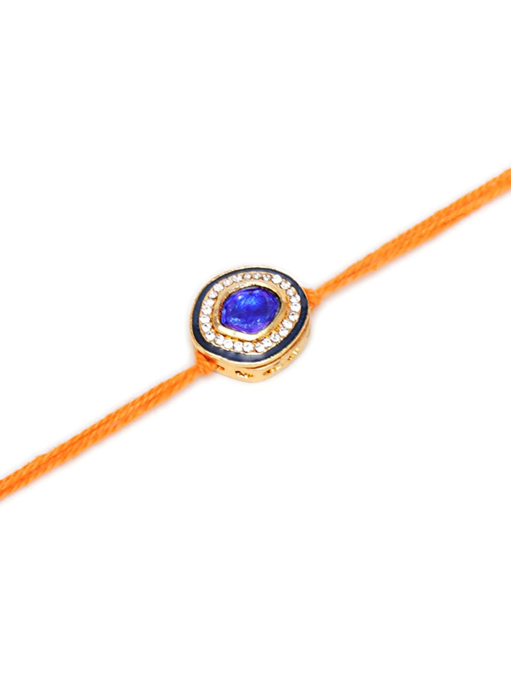 Designer kundan Rakhi - Ruby Raang - Distacart