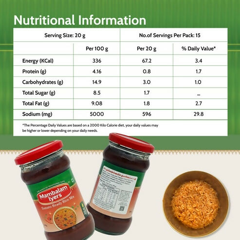 Mambalam Iyers Tomato Ready Rice Mix - Distacart