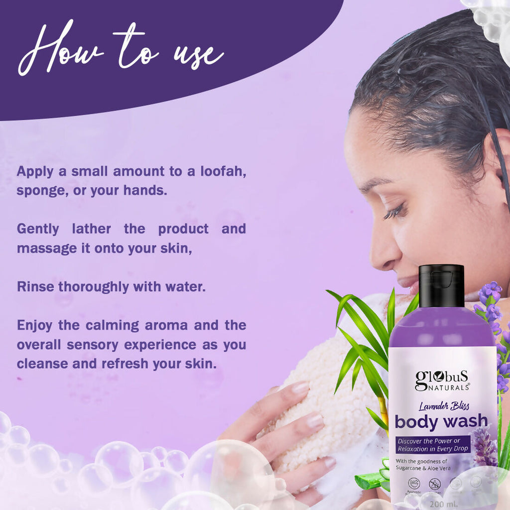 Globus Naturals Lavender Body Wash - Distacart