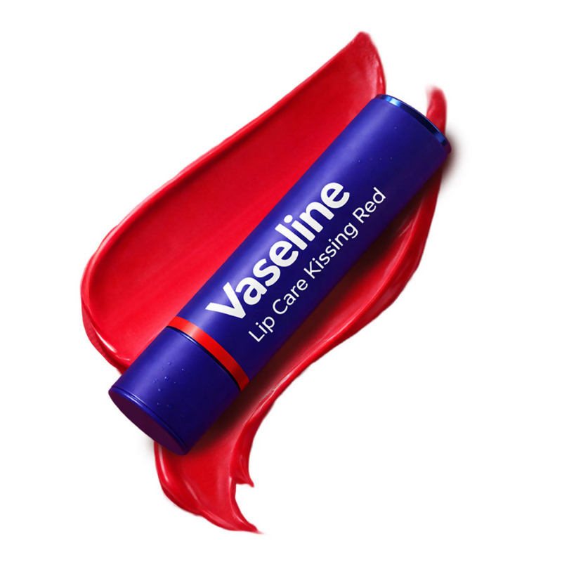 Vaseline Lip Care Colour + Care Tinted Lip Balm Stick - Kissing Red - Distacart