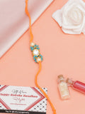 Designer kundan Rakhi - Ruby Raang - Distacart