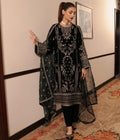 Prazu Fashion Black Chinon Silk Embroidered Salwar Suit - Distacart