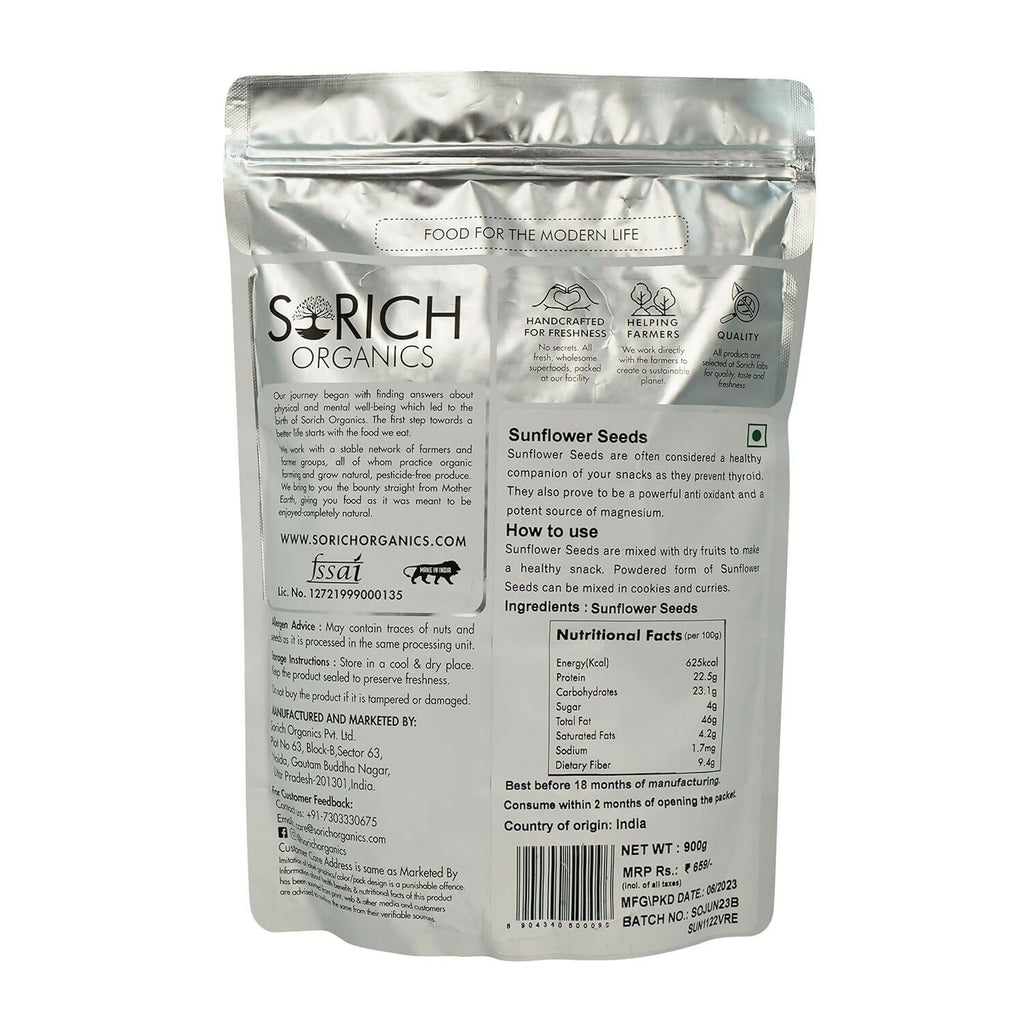 Sorich Organics Raw USDA Organic Sunflower Seeds - Distacart