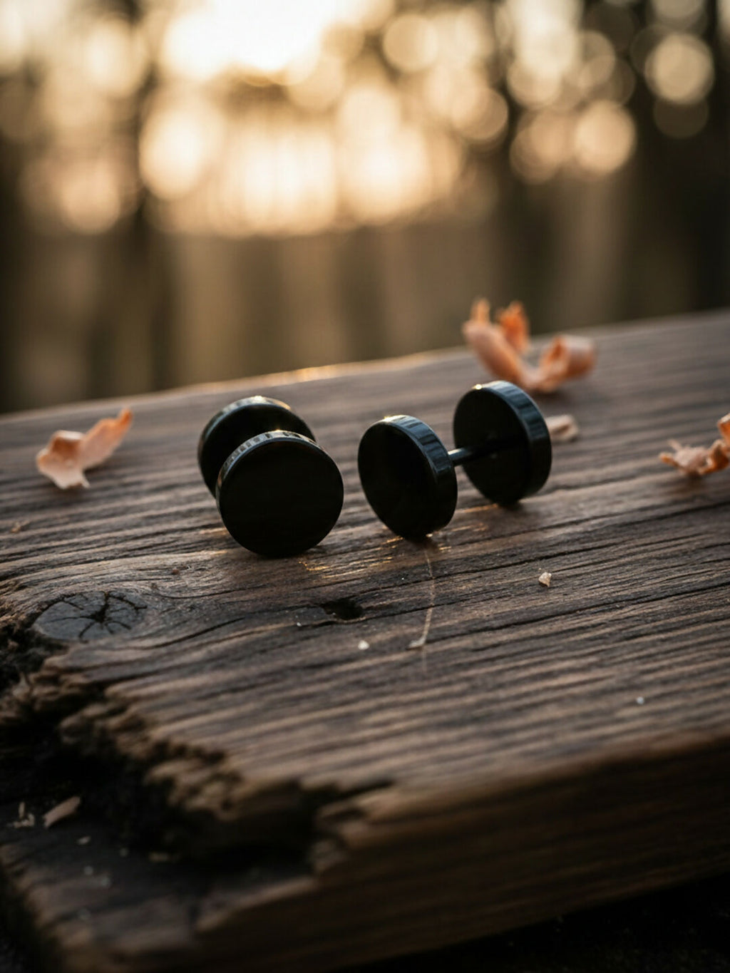NVR Men's Black Rhodium Plated Studs Earrings - Distacart