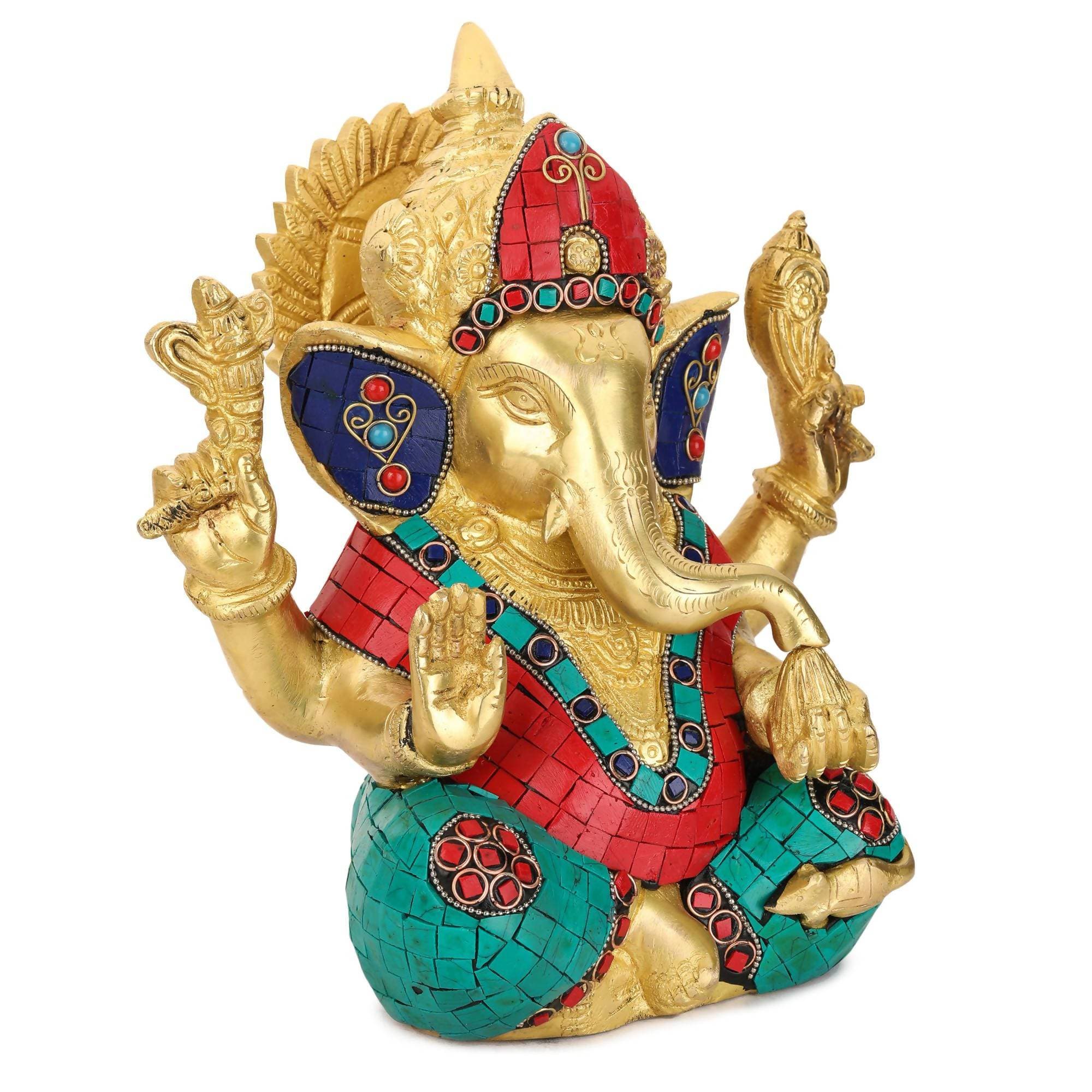 Devlok Colorful Ganpati ji Idol