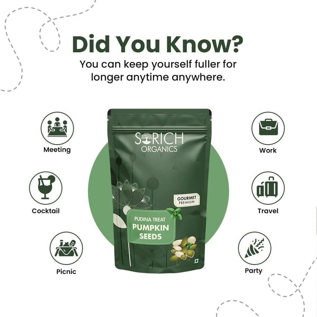 Sorich Organics Pudina Treat Pumpkin Seeds - Distacart