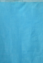 Mominos Fashion Moeza Sky Blue Bhagalpuri Handloom Silk Linen Saree with unstitched Blouse piece - Distacart