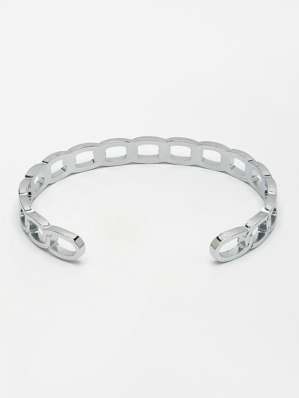NVR Men's Silver-Plated Metal Cuff Bracelet - Distacart