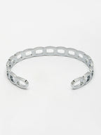 NVR Men's Silver-Plated Metal Cuff Bracelet - Distacart