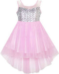 Asmaani Baby Girl's Satin Midi length Frock (AS-DRESS-22122 )