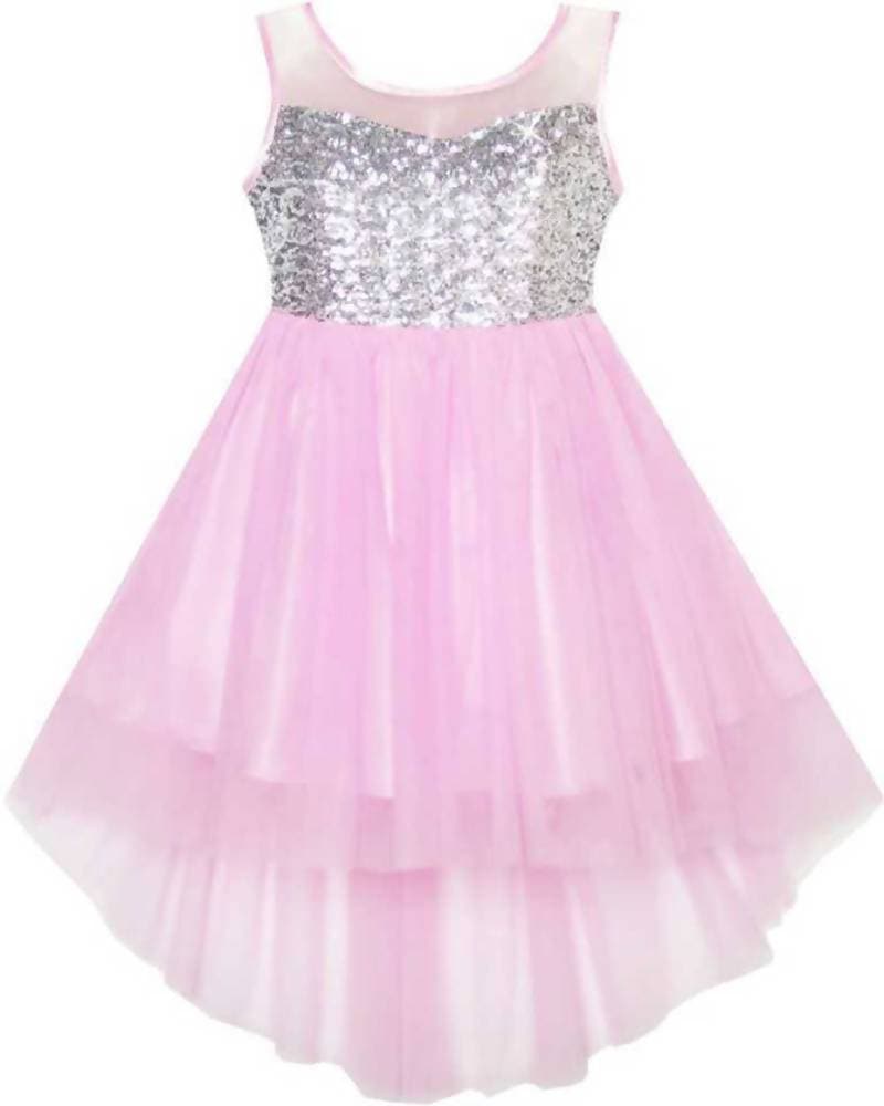 Asmaani Baby Girl's Satin Midi length Frock (AS-DRESS-22122 )
