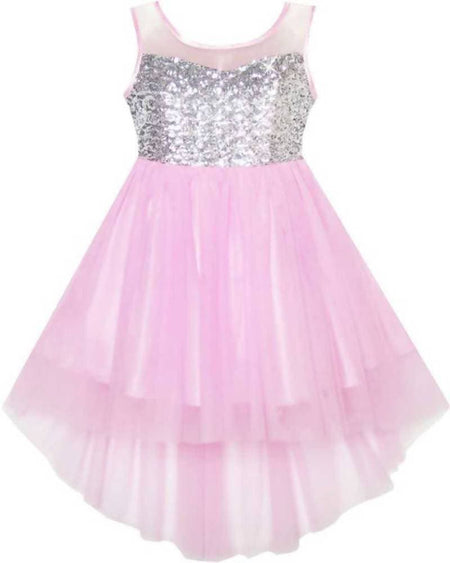 Asmaani Baby Girl's Satin Midi length Frock (AS-DRESS-22122 )