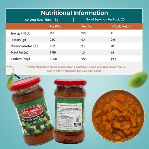 Mambalam Iyers Cut Mango Pickle