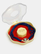 NVR Women & Men Set of 2 Blue Evil Eye Bhaiya Bhabhi Rakhi Set With Roli Chawal & Chocolate - Distacart