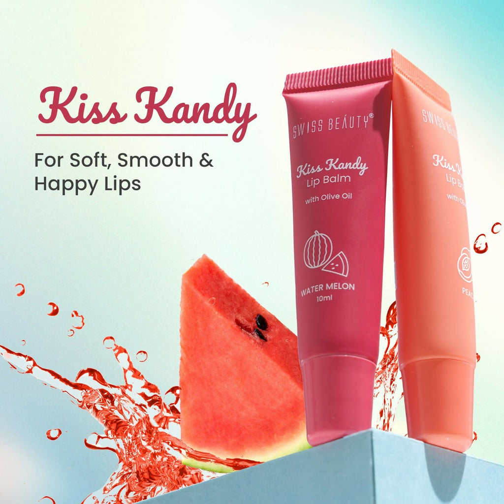 Swiss Beauty Kiss Kandy Lip Balm with Olive Oil - Cherry