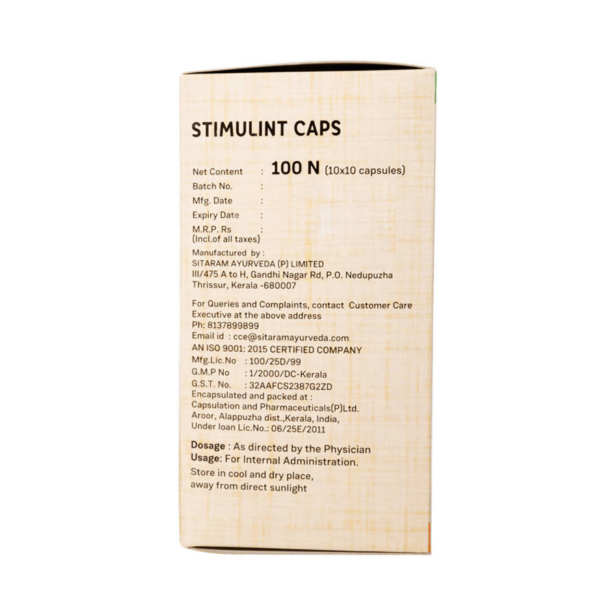 Sitaram Ayurveda Stimulint Capsules