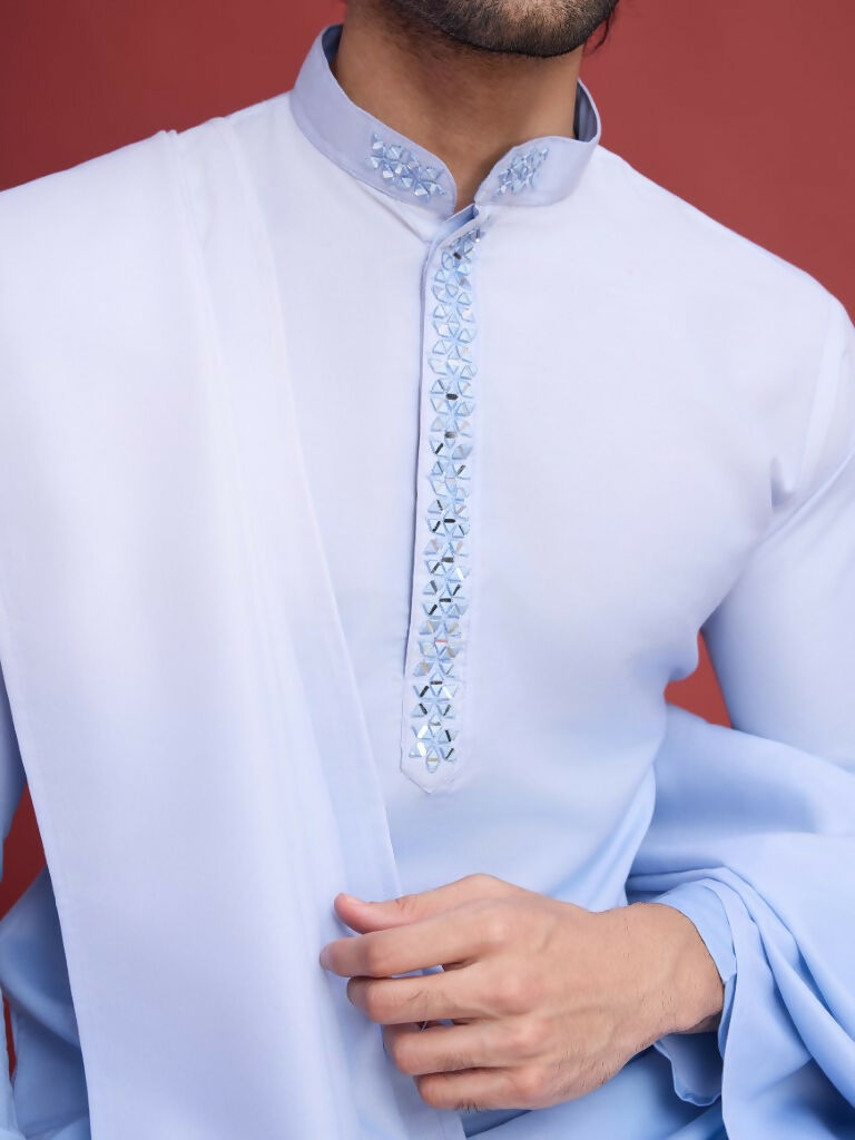 Vastranavya Exclusive Festival Wear Viscose Real Mirror Work Kurta with Dupatta Collection