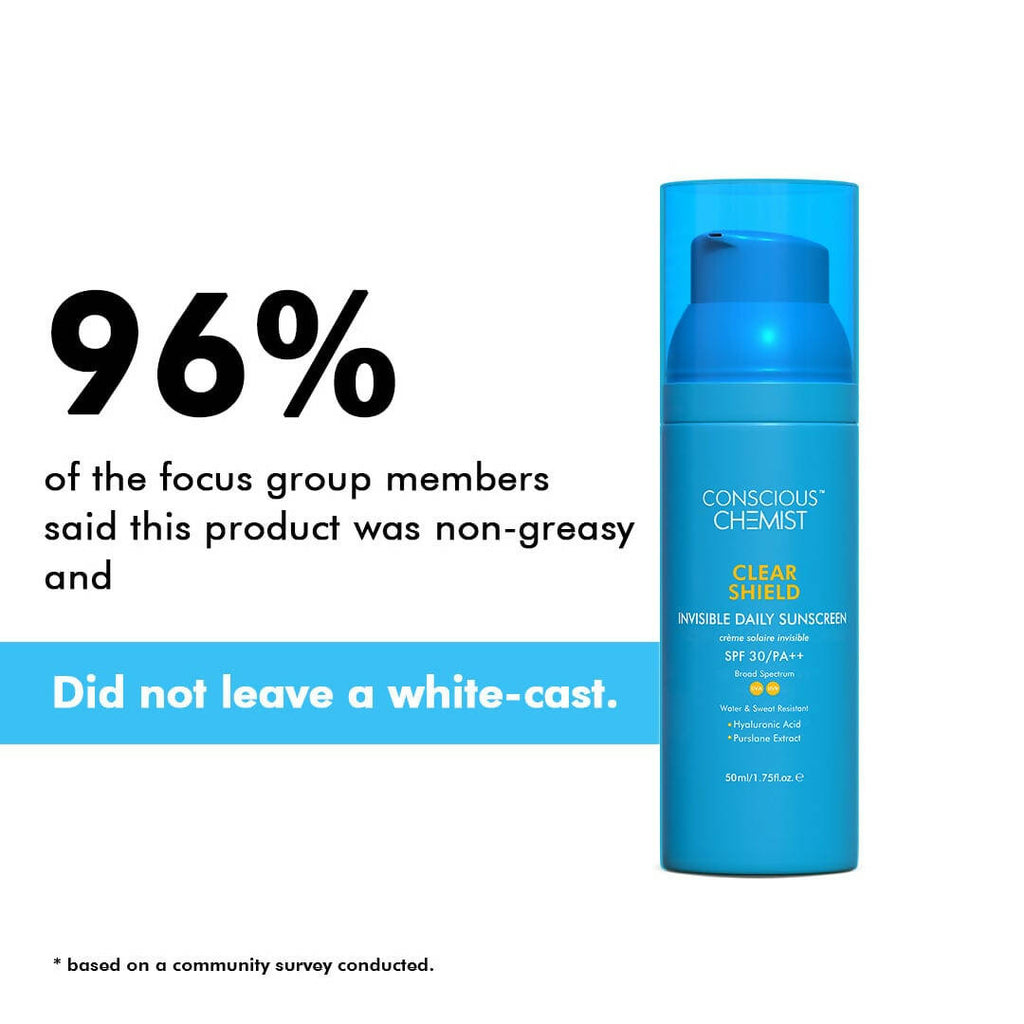 Conscious Chemist Clear Shield Invisible Daily Sunscreen SPF30 PA++