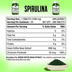 BM Wellness Organic Spirulina Tablets - Distacart