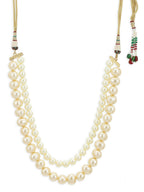 Layered Cream Pearl Neckpiece- Ruby Raang