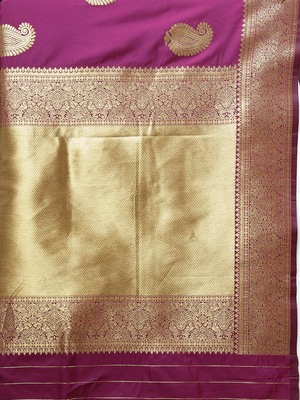 Lorenvalley Fashion Wine Soft Silk Woven Design Gold Zari Weaving Saree