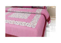 Vamika Printed Cotton Pink Bedsheet With Multicolor Pillow Covers (LEOC_BINDI_P)