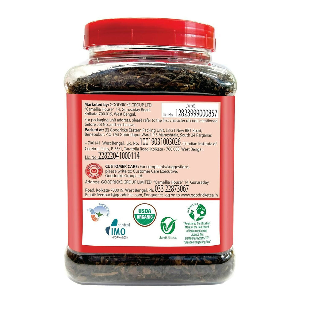 Goodricke Roasted Organic Darjeeling Tea Jar