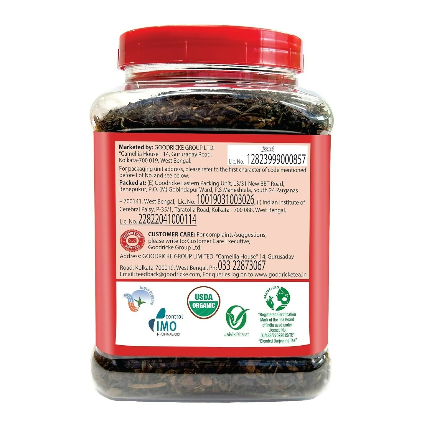 Goodricke Roasted Organic Darjeeling Tea Jar