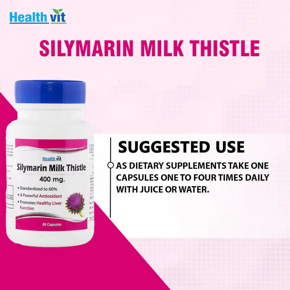 Healthvit Silymarin Milk Thistle Capsules - Distacart