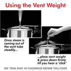 All in to Pressure Cooker Whistle Fits Various Cooker Sizes and Lid Types