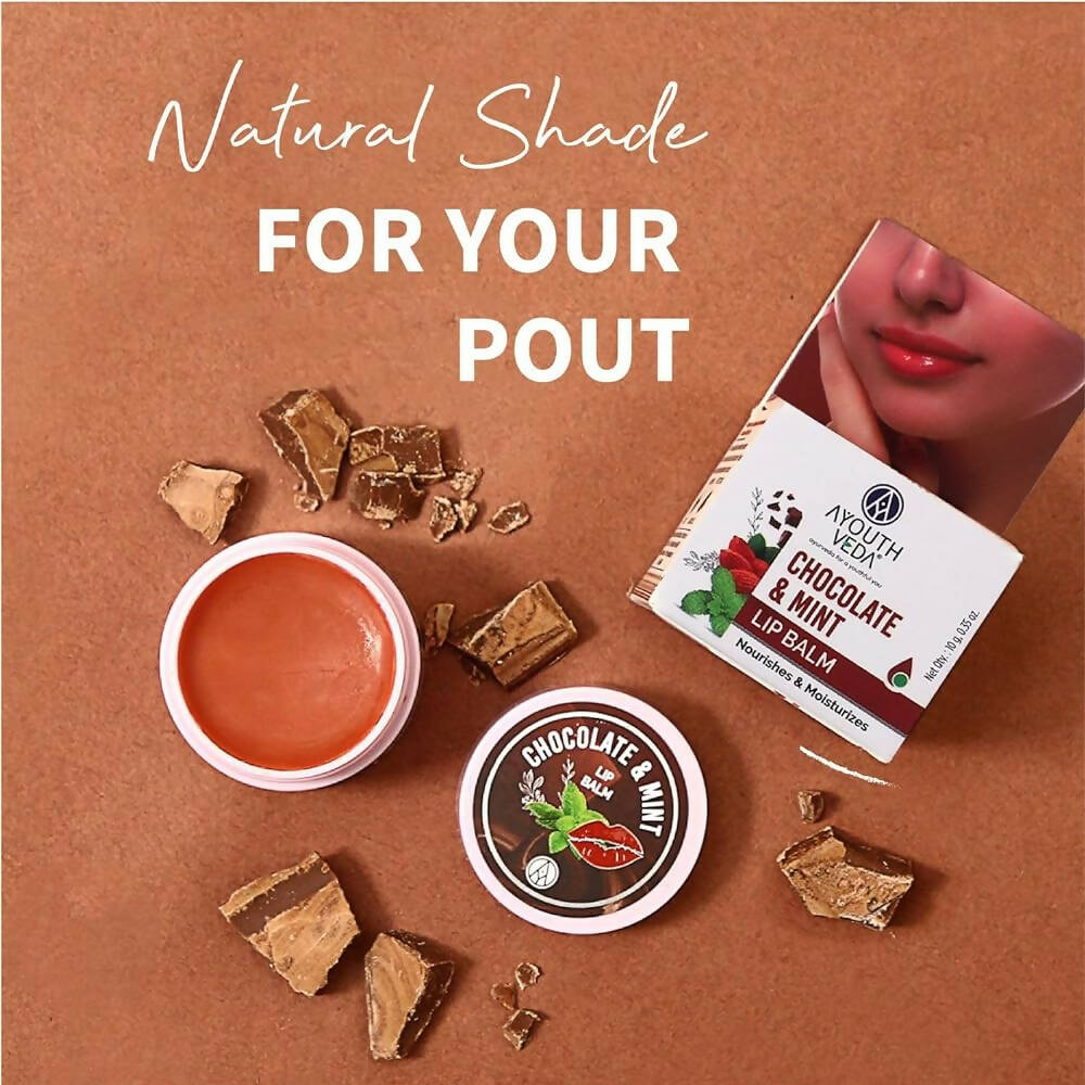 Ayouthveda Chocolate & Mint Lip Balm - Distacart